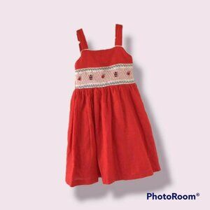 Handmade Smocked Linen Dress